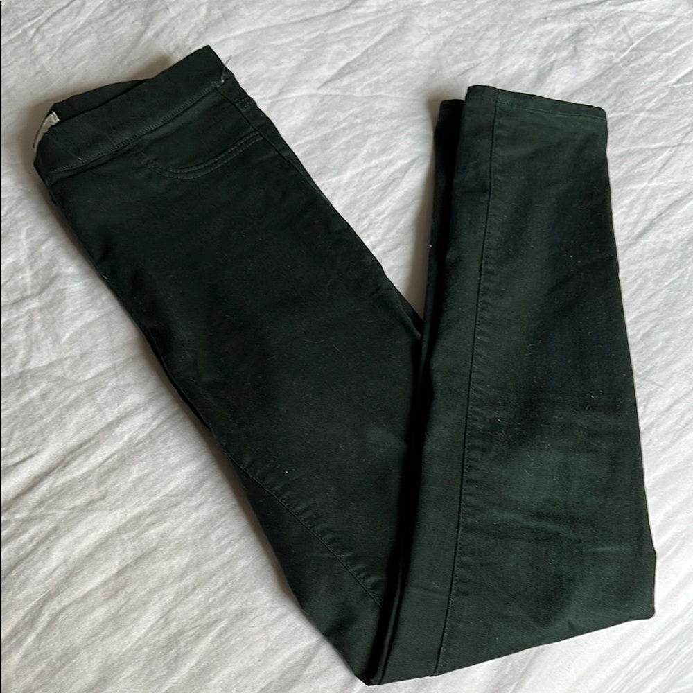 H&M Dark Green Skinny Pants